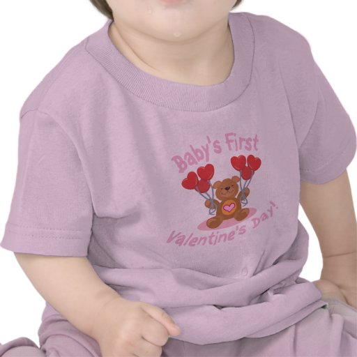 ¡EL PRIMER EL DÍA DE SAN VALENTÍN DEL BEBÉ! (chica Camiseta