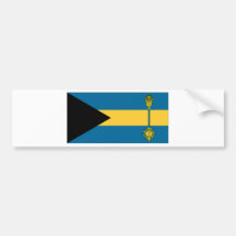 El primer ministro bandera de Bahamas Etiqueta De Parachoque