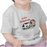 El primer navidad/camiseta del bebé de encargo