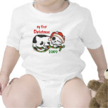 El primer navidad/camiseta del bebé de encargo