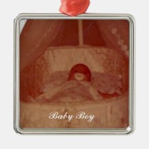 El primer Navidad-Personalizar del bebé Adorno