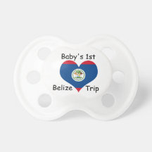 El primer viaje del bebé a Belice Chupete De Bebe