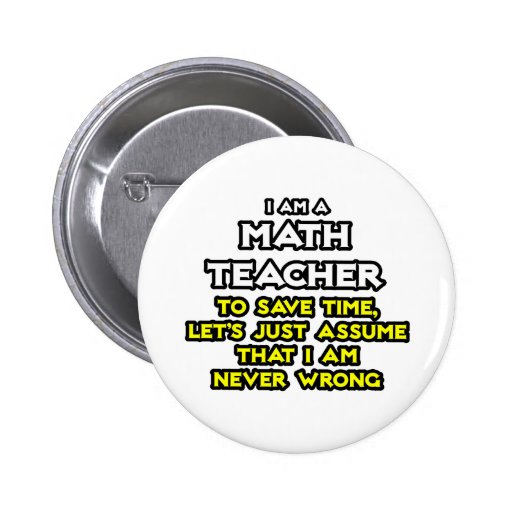 El profesor de matemáticas… asume que nunca soy in pin