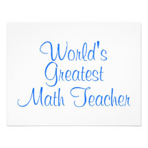 El profesor de matemáticas más grande de los mundo invitación personalizada