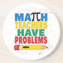 El profesor de matemáticas tiene problemas posavasos