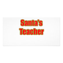 El profesor de Santa Tarjetas Fotográficas