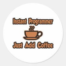 El programador inmediato… apenas añade el café etiquetas  