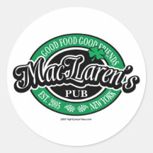 El Pub de MacLaren Etiqueta Redonda