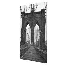 El puente de Brooklyn en New York City Impresión En Lienzo Estirada