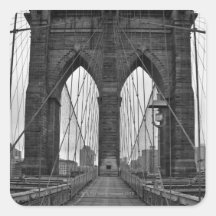 El puente de Brooklyn en New York City Colcomanias Cuadradas
