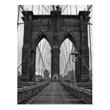 El puente de Brooklyn en New York City Postales