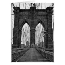 El puente de Brooklyn en New York City Felicitacion