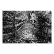 El puente de madera fotografia