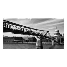 El puente del milenio tarjetas personales con fotos