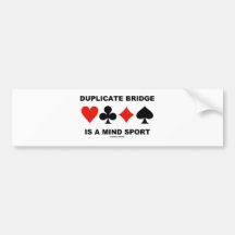 El puente duplicado es un deporte de la mente (los pegatina de parachoque
