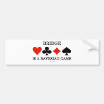 El puente es un juego Bayesian Pegatina De Parachoque