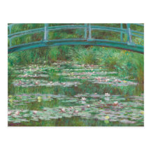El puente japonés Claude Monet Tarjeta Postal