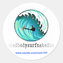 El pulgar encima del pegatina de BSN Bodysurfing A