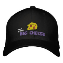 El queso grande gorra bordada