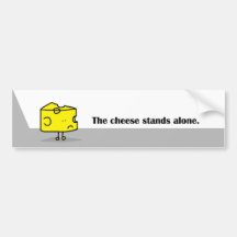 El queso se coloca solamente pegatina de parachoque