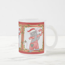El ratón adapta la taza de Santa