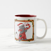 El ratón adapta la taza de Santa