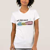 El remolque retro acaba de enganchar la camiseta d
