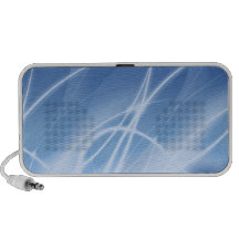 El resplandor alinea el azul mini altavoz