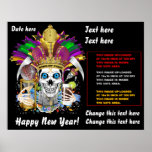 El rey del carnaval de la opinión del tiempo 50X40 Poster