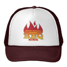 El REY más grande del Bbq del abuelo del mundo Gorras