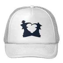El rey y la reina están en amor gorro