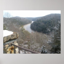 El río Cumberland en invierno Posters