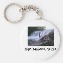 El río San Marcos cae llavero del botón
