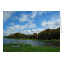 El río Wisconsin en caída tarjetas
