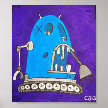 … El robot más fresco A6 en la galaxia Poster