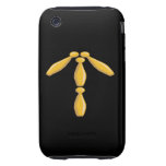 El rodar firma para arriba tough iPhone 3 funda