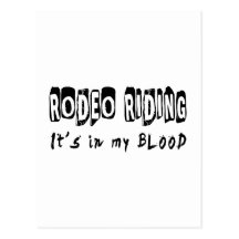 El rodeo que lo monta está en mi sangre tarjeta postal