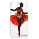 El rojo calza la caja de Iphone de la silueta del  iPhone 5 Funda