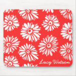El rojo florece Mousepad