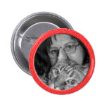 el rojo motea el marco pins