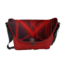 El rojo ondula la bolsa de mensajero del carrito bolsa messenger
