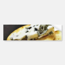 El Roquefort del queso verde Pegatina De Parachoque