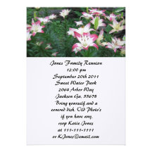 El rosa afiló invitaciones de la reunión de famili anuncio