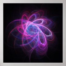 el rosa azul recicla rayos del anillo poster