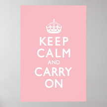 El rosa color de rosa guarda calma y continúa posters