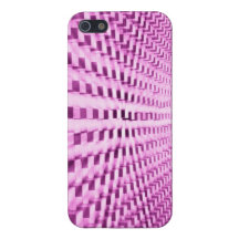 El rosa cubica el caso del iPhone iPhone 5 Fundas