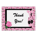 El rosa de la bailarina del KRW le agradece observ Tarjetas