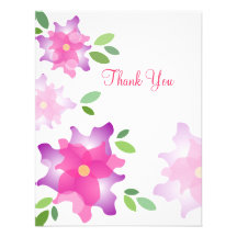 El rosa estilizado de las azaleas le agradece card comunicado