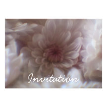 El rosa florece la invitación
