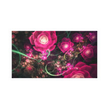 El rosa florece la lona de arte lona estirada galerias